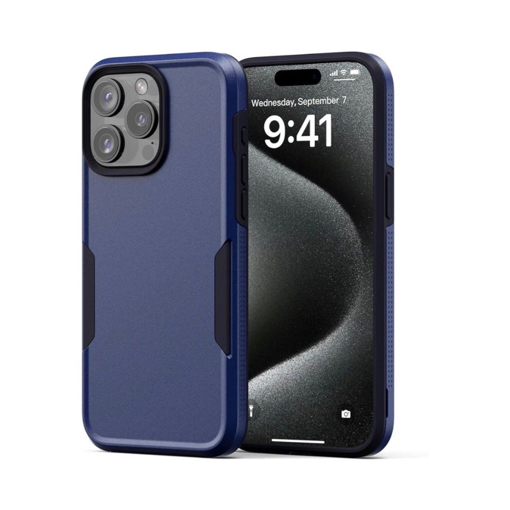 NTG iPhone 15 Pro Max‎ Case Heavy Duty Shockproof Cobalt Blue Tough Slim Cover